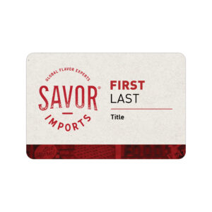 Savor Name Badge