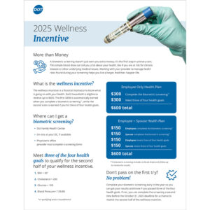 Wellness Incentive General Flyer