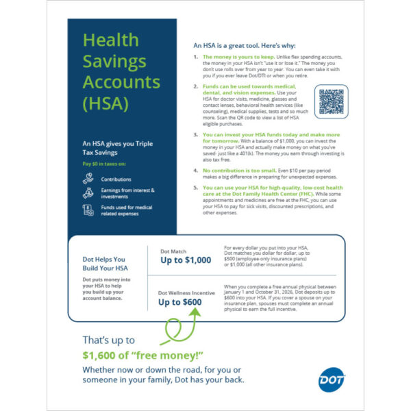 Flyer | Health Savings Account (HSA) General