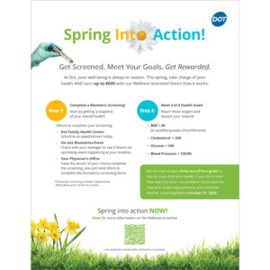 Wellness Incentive Quarterly Flyer