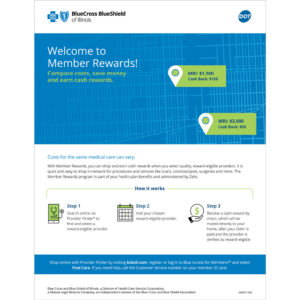 BlueCross BlueShield (BCBS) Member Rewards Flyer