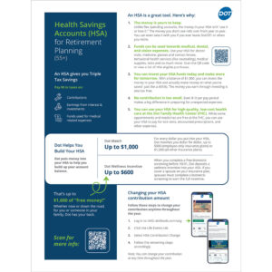 Health Savings Account (HSA) 55+ Flyer