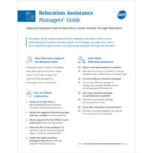 Relocation Assistance Managers' Guide Flyer