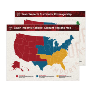 Map  |  Savor Imports Regional Territory Maps