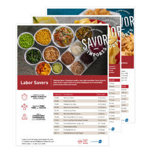 Flyer | Savor Imports Sell Sheets