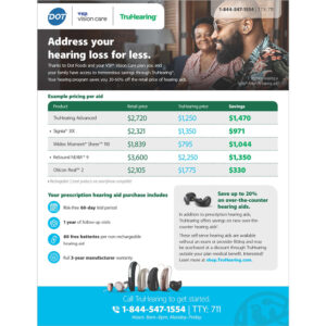 TruHearing Discount Pricing Flyer